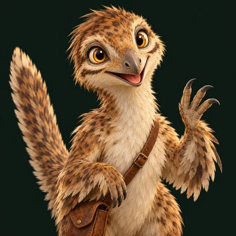 Tiko the Troodon, the app's guide